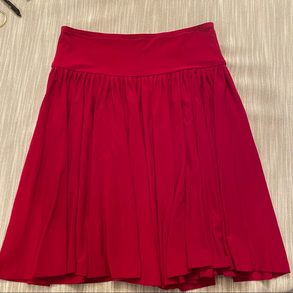 Norma Kamali Red Full Skirt